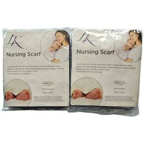 LK Baby Nursing Scarfs - 2 Per‎ Pack